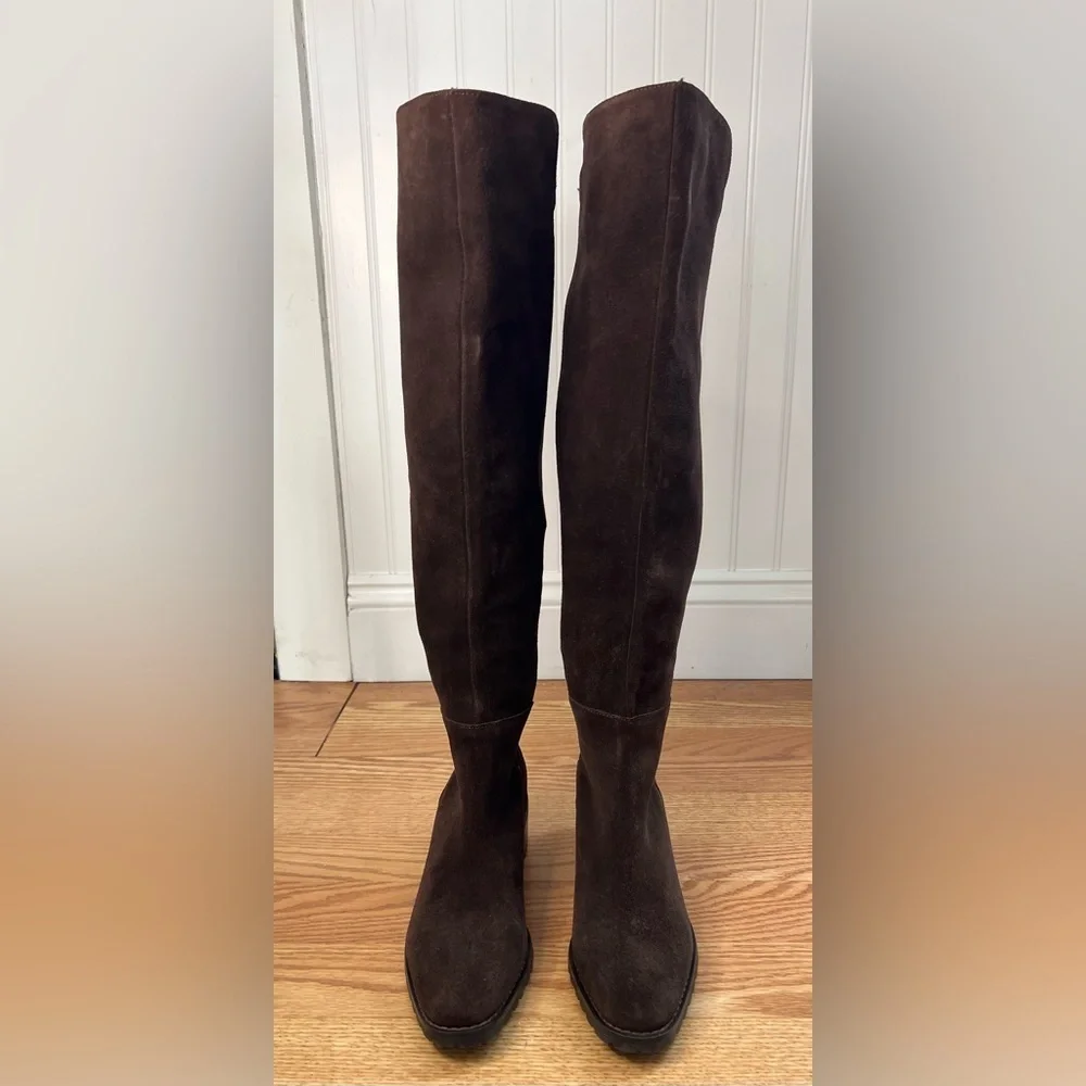 🏷️ Blondo Sierra Waterproof Over the Knee Boots size 6M in Brown Suede
